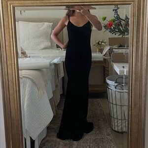 Revelry Black Sleeveless Spaghetti Strap Maxi Dress